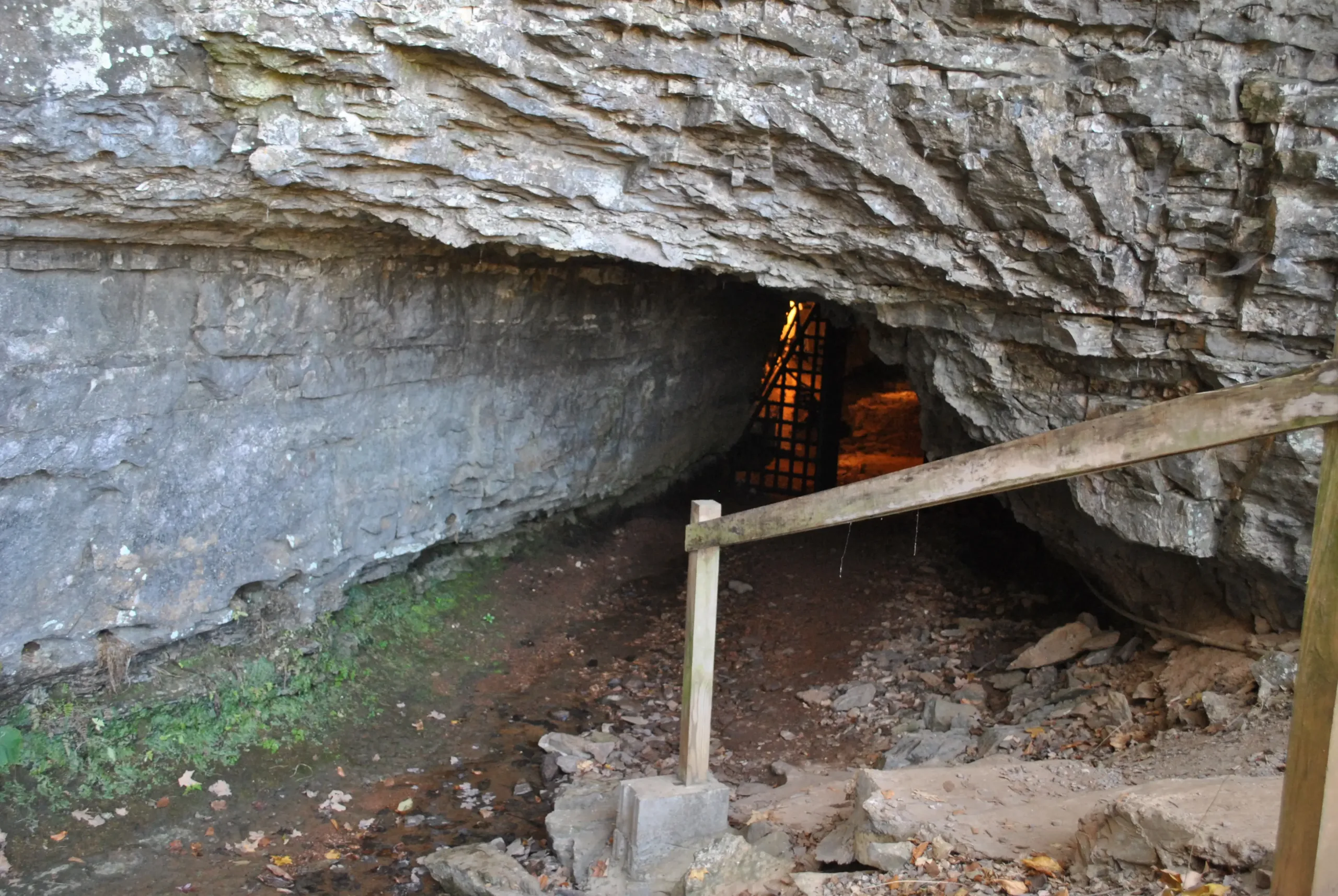 showing the image of " The Bell Witch Cave ", one of the Top 10 most haunted places in the USA.