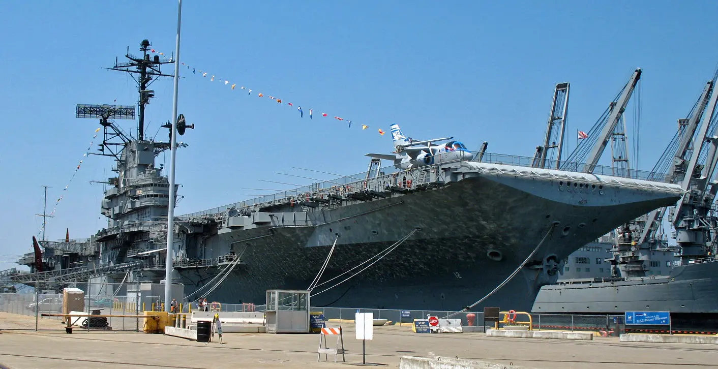 showing the image of " The USS Hornet Museum ", one of the Top 10 most haunted places in the USA.