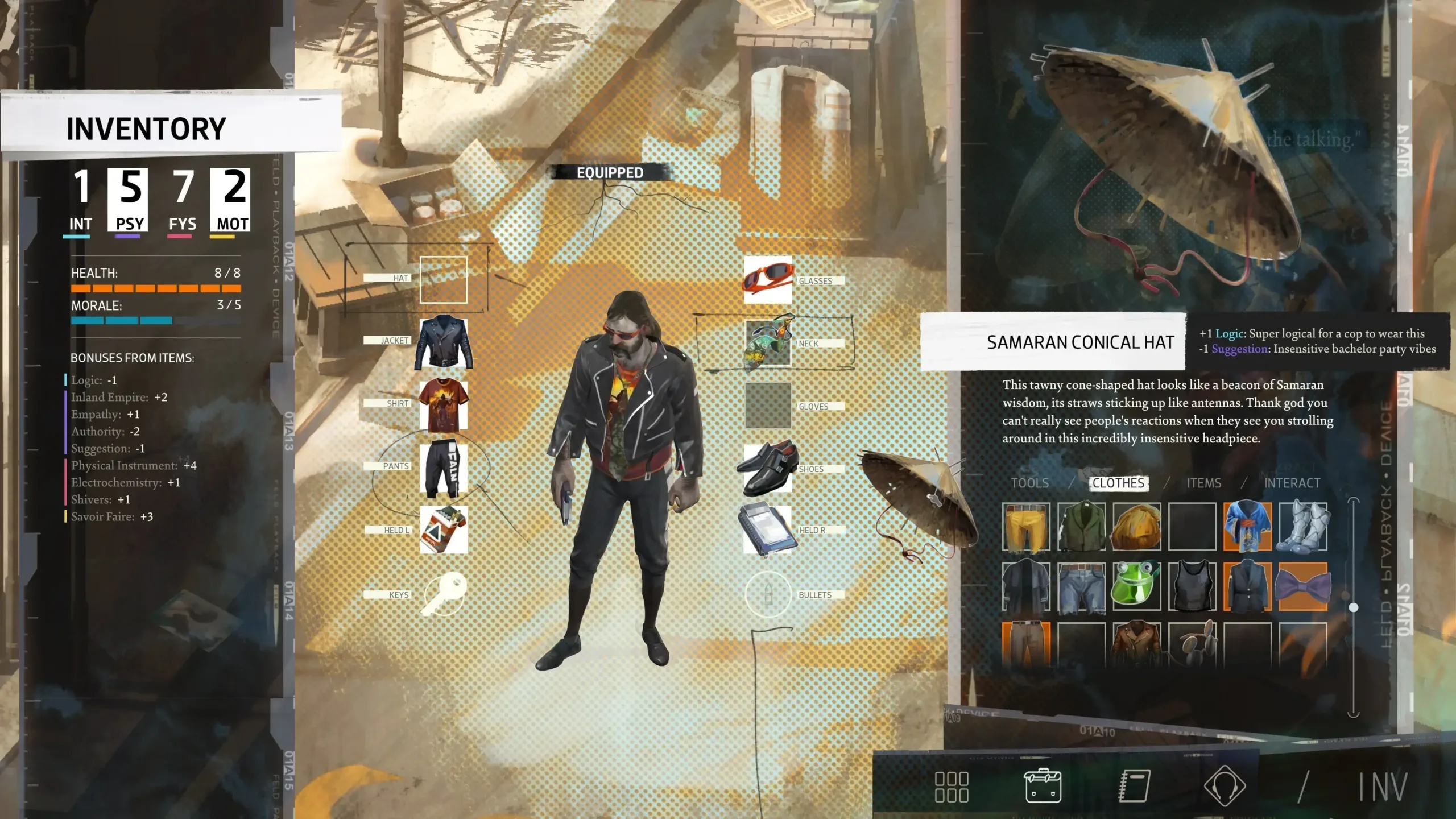 showing the image of "Disco Elysium", one of the Top 10 Best RPG Video Games.