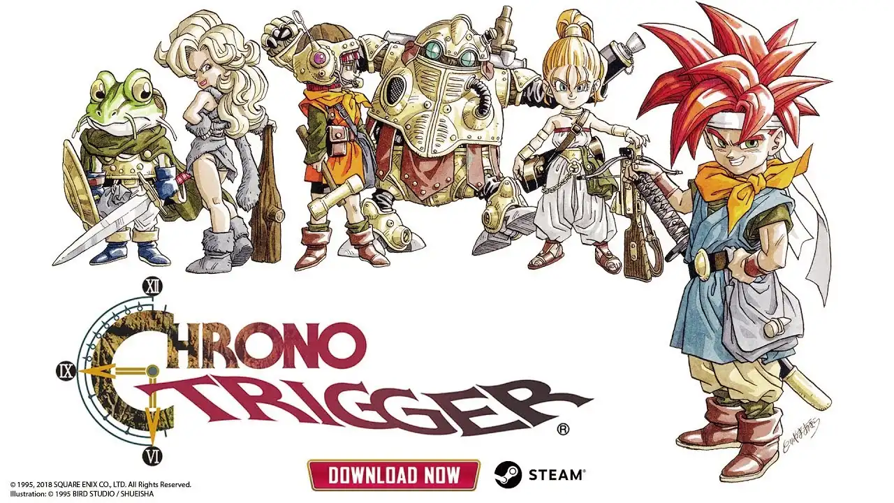 showing the image of "Chrono Trigger", one of the Top 10 Best RPG Video Games.