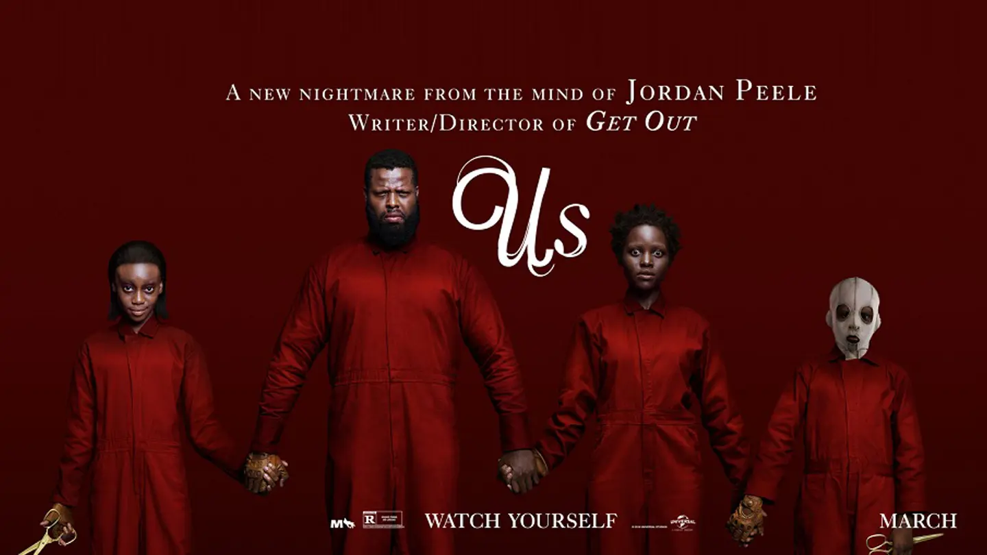 showing the image of "Us (2019)", one of the Top 10 Most Popular Movies on Netflix.