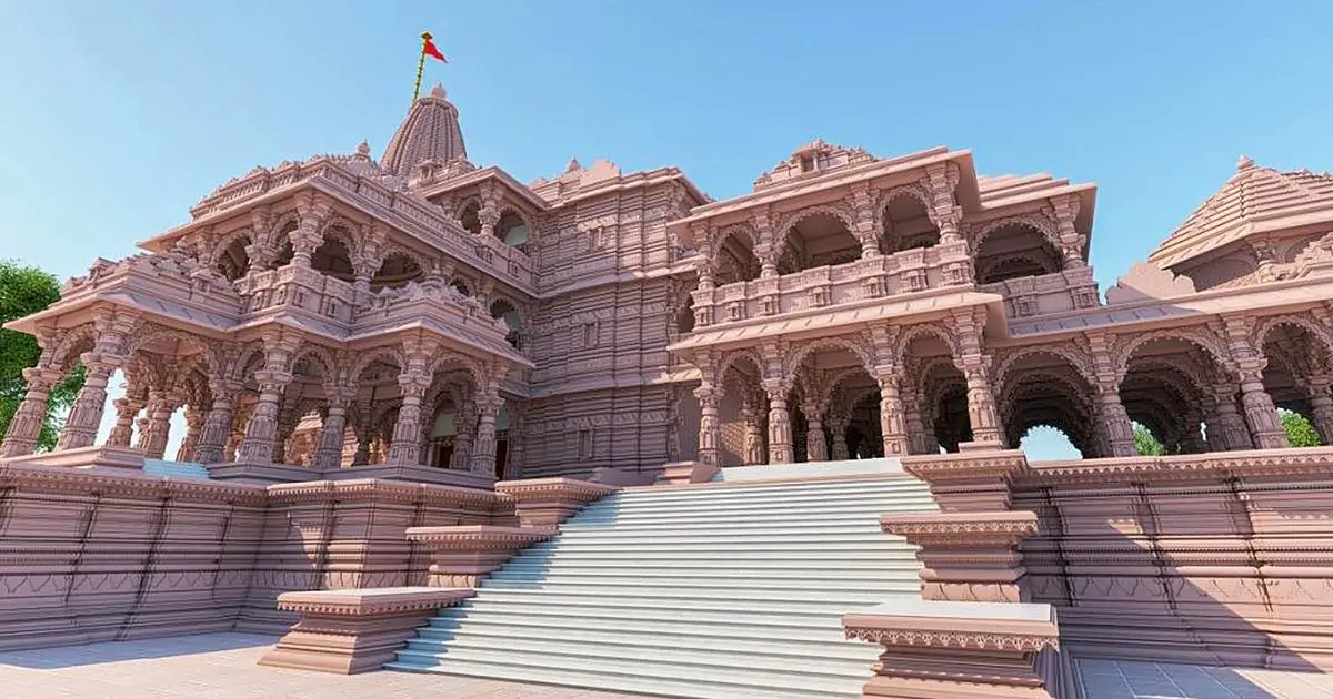 showing the image of"Ram Mandir (Ayodhya, India)", one of the Top Ten Religious Places In The World.