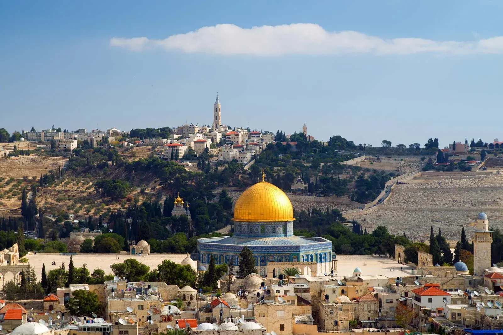 showing the image of"Jerusalem ( Israel)", one of the Top Ten Religious Places In The World.