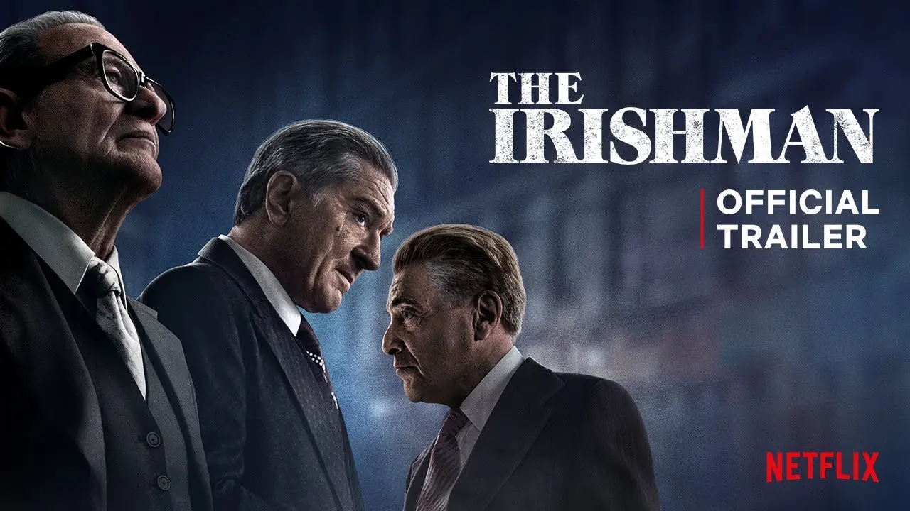 showing the image of "The Irishman (2019)", one of the Top 10 Action Movies on Netflix.