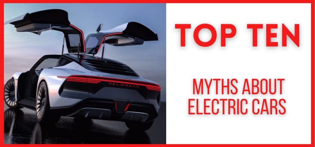 showing the image of myths about electric cars