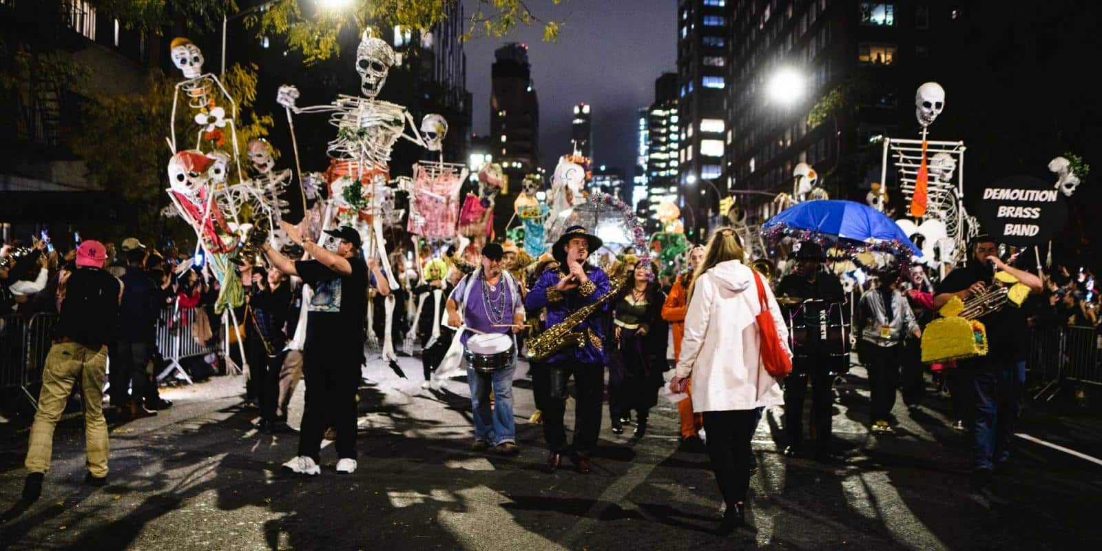 showing the image of " Village Halloween Parade, New York City ", one of the Top 10 Halloween Parades in the USA