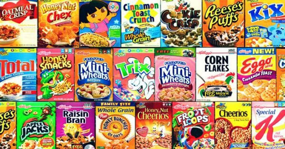 showning the mage of " Highly Processed Cereals ", one of the Most Unhealthy Foods to Eat