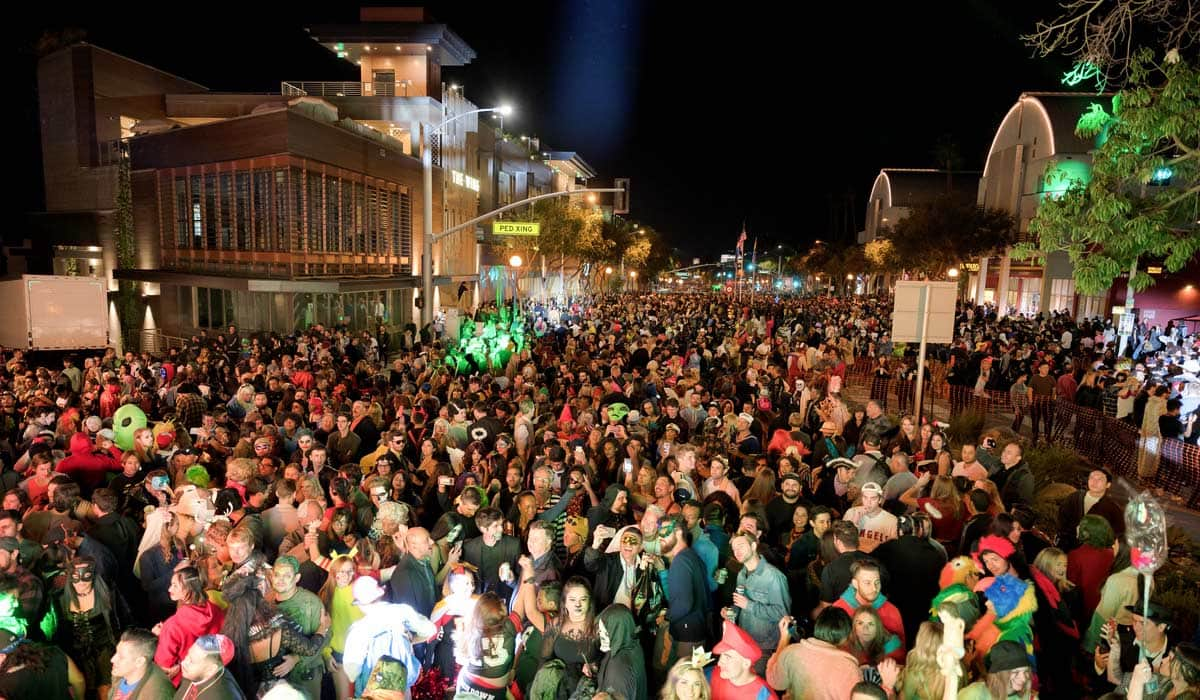 showing the image of "West Hollywood Halloween Carnaval, West Hollywood, California", one of the Top 10 Halloween Parades in the USA