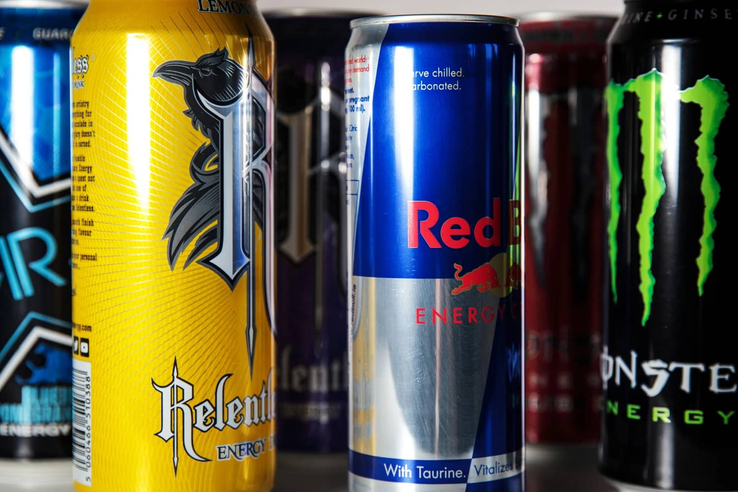 showning the mage of " Energy Drinks ", one of the Most Unhealthy Foods to Eat