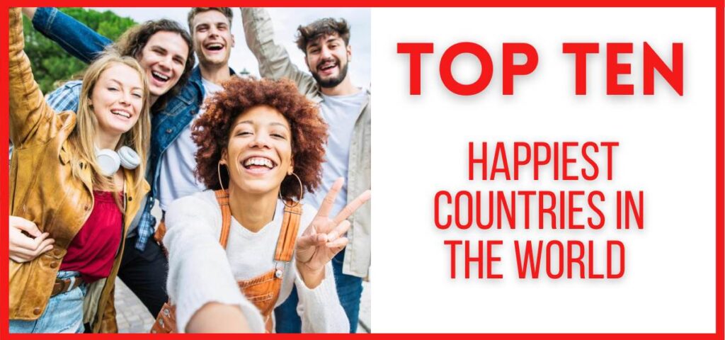 showing the image of Happiest Countries