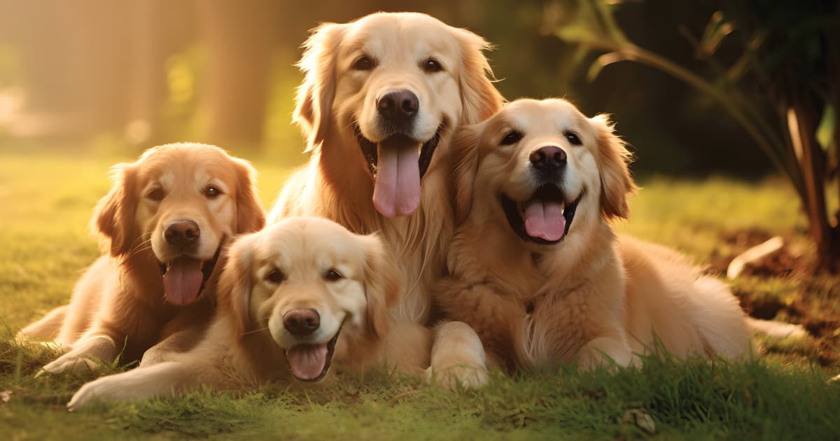 showing the image of " Golden Retriever ", one of the Top 10 Popular Breeds of Family Dogs